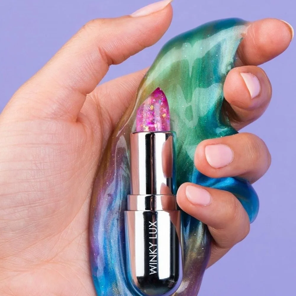 🌟HP⭐LAVENDER CONFETTI Winky Lux Limited Edition Glimmer Balm NWT
